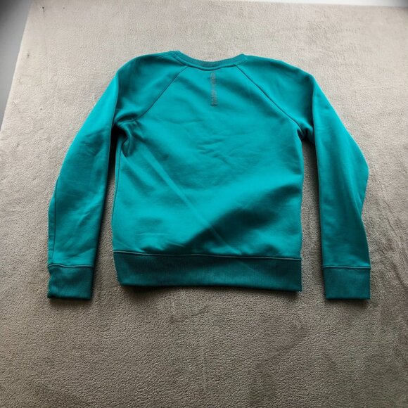 Under Armour Womens Sweatshirt Medium Loose Fit Turquoise Crew Neck Pullover - Picture 14 of 14
